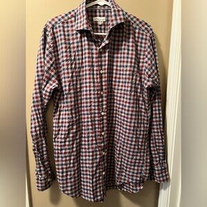 Peter Millar Academia Checkered Shirt Size Medium